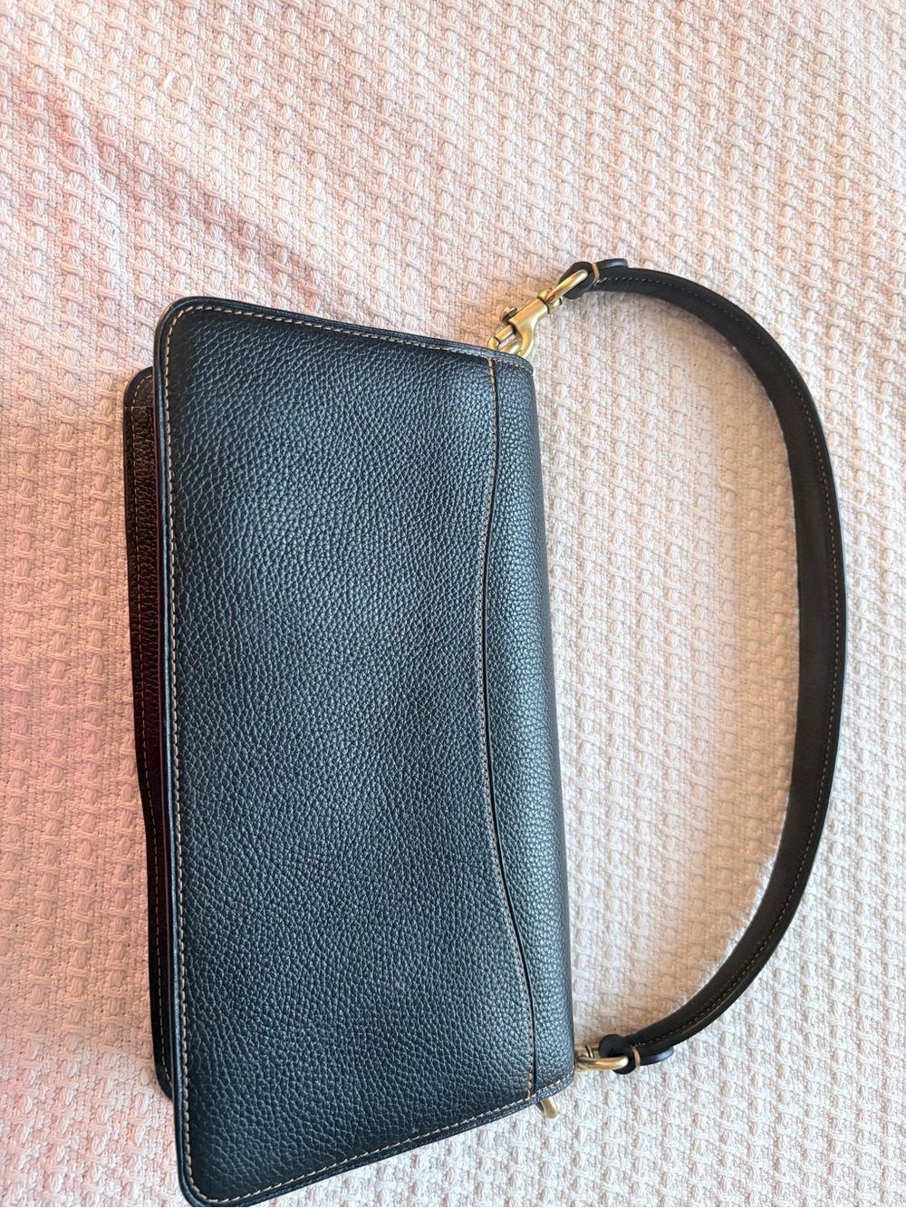 Coach Leopard Print Mini Bag with Black Trim and Gold Hardware - Picture 3 of 12